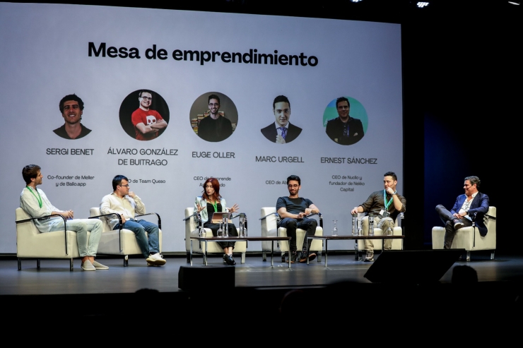 El director del grup Abast, Marc Urgell, en una de les taules celebrades a l'Andorra Economic Forum.